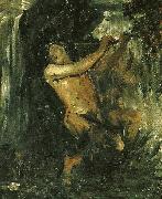 Ernst Josephson nacken, van goghskissen oil on canvas